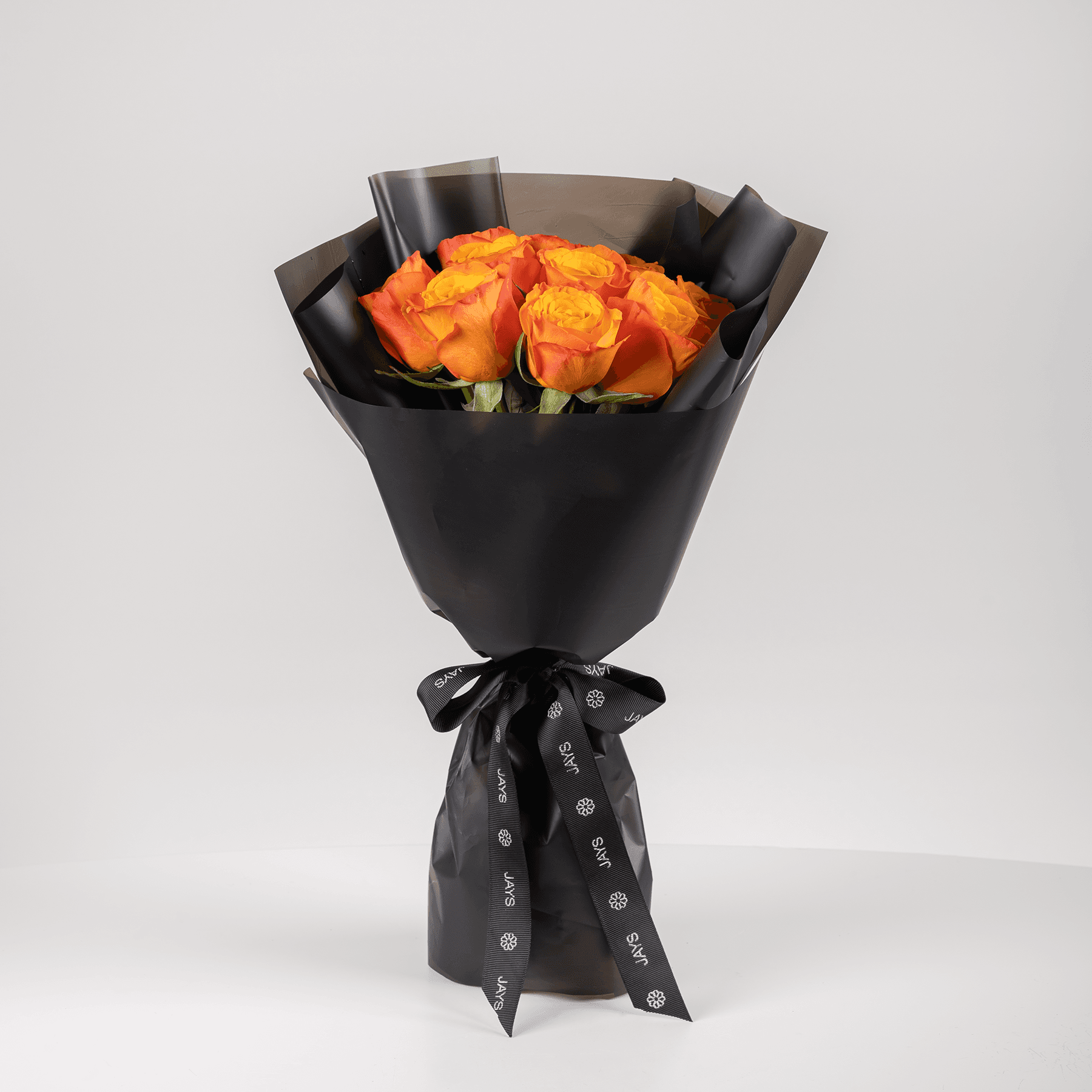 10 Orange Roses Bouquet