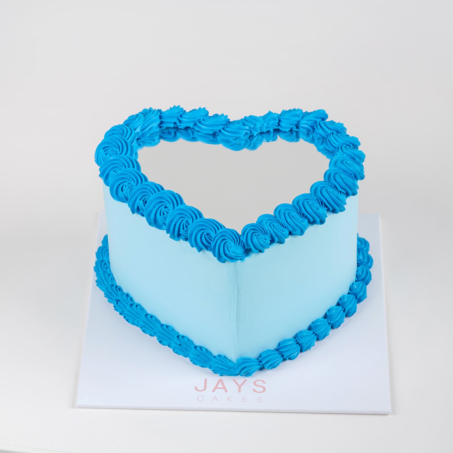 Mirror Cake - Blue Heart