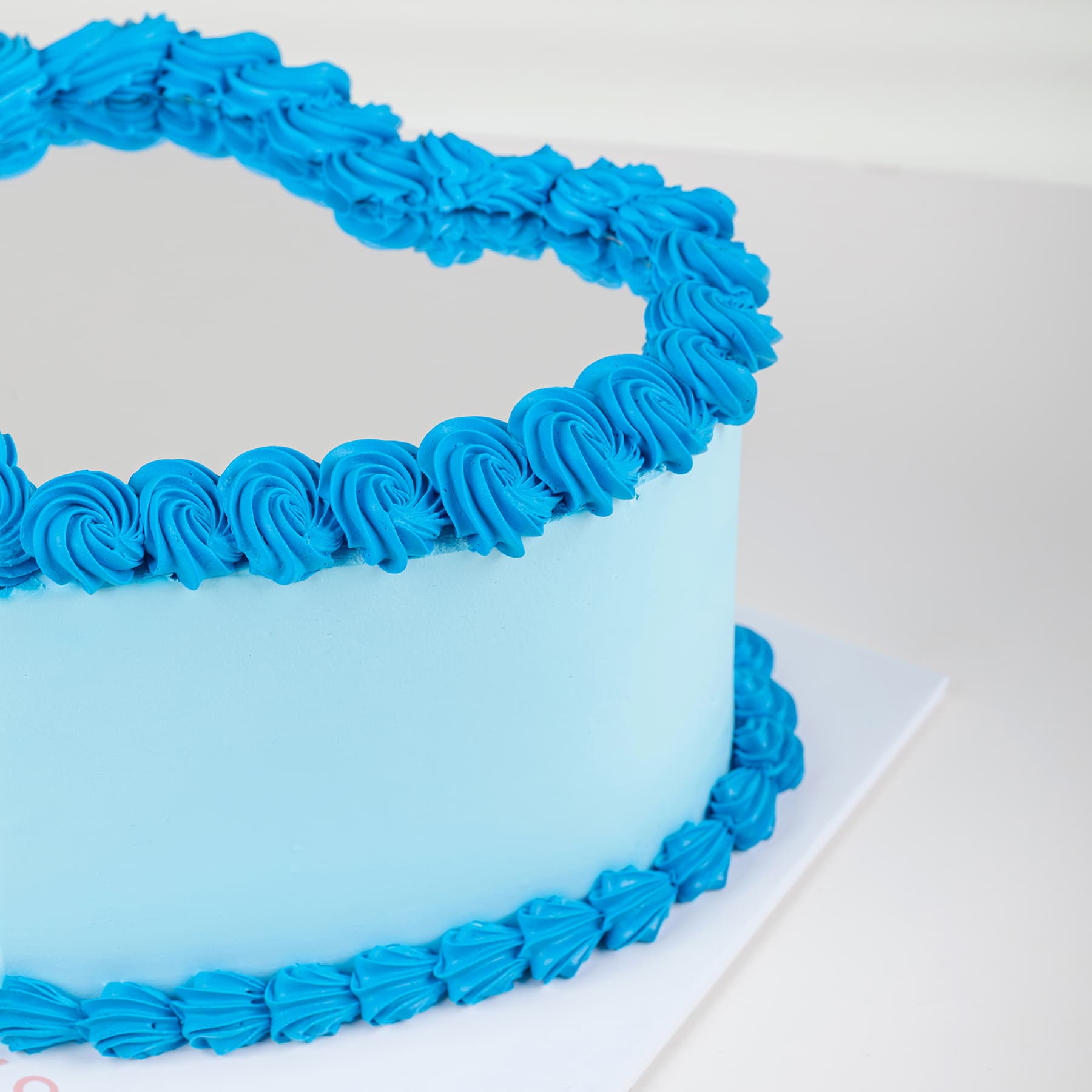 Mirror Cake - Blue Heart